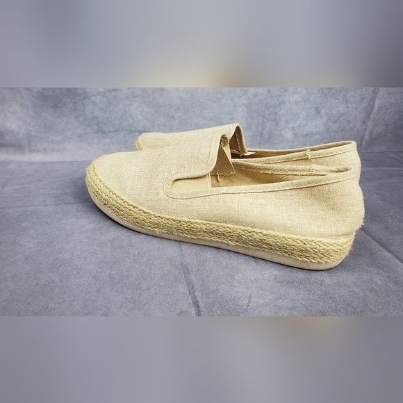 Esprit Nadine espadrille flat slip on Natural Tan‎ Women's shoes size 8.5 - Picture 1 of 9